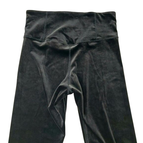 Athleta Elation Velvet Tight Womens Small Black Stretch Comfort Athleisure Gym - Picture 2 of 12